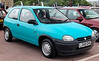 Vauxhall Corsa three-door (pre facelift)