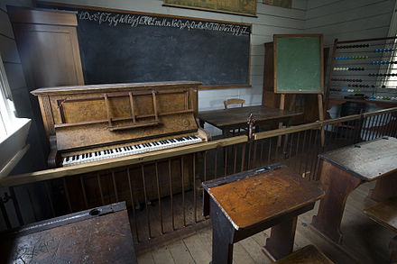 19th-century classroom, Auckland