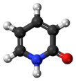 Молекула 2-пиридона (лактамная форма) 
