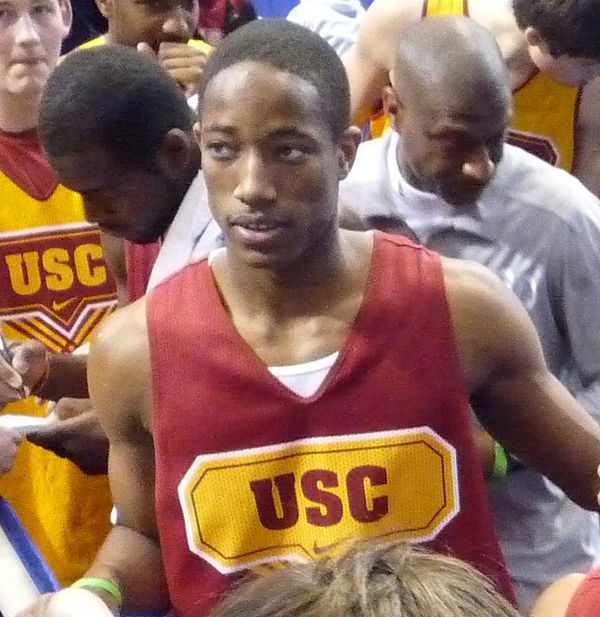 DeRozan during a practice at the 2009 NCAA tournament