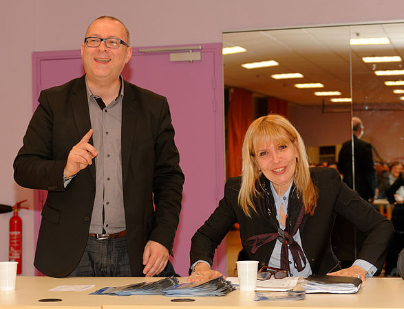 Damien Meslot et Florence Besancenot.