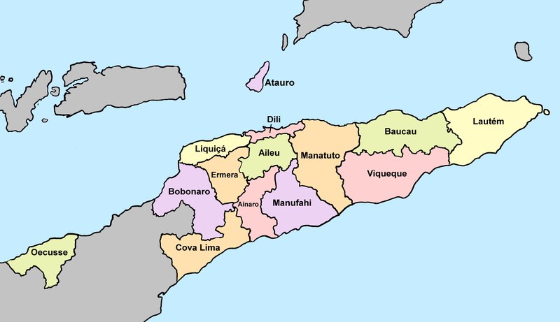 File:2022 East Timor, administrative divisions - de - colour.tif