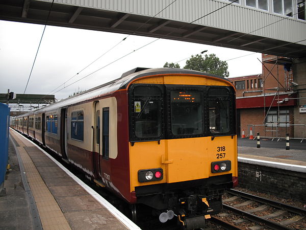 Class 318s are a common sight on the Argyle Line. 318257 is pictured at Motherwell.