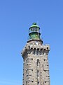 Leuchtturm Cap Frehel-85m hoch-Baujahr 1950-an einer steilen Landzunge an der Cote de Emeraude,Village Plevenon im Departement Cote de Armor,Region Bretagne gelegen.