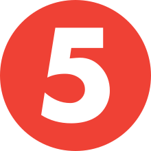 Logo used from February 17, 2018 to January 12, 2019 5 Logo 2018.svg