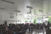 Bel Ballesteros giving a lecture about Wikipedia during 6th Waray Wikipedia Edit-a-thon at the University of the Philippines Visayas Tacloban College (UPVTC) held on November 18-19, 2016. The event was organized by the The Leyte-Samar Heritage Center of UPVTC and the Sinirangan Bisaya Wikimedia Community.