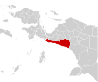 Lokasi Kabupatèn Mimika