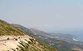 The region of Himara seen from the Ceraunian Mountains
