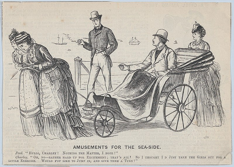 File:A Chiel Among Them (recto); Amusements for the Sea-side (verso) (Punch, or the London Charivari, September 20, 1873, pp. 113-14) MET DP875905.jpg