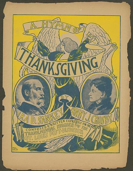 "A Hymn of Thanksgiving" sheet music cover — November 26, 1899