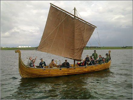A modern Viking ship replica.