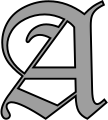 Fraktur A (Old English font)