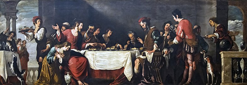 Le Repas chez Simon, 1630 Gallerie dell'Accademia de Venise