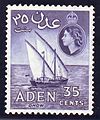 Image 15Queen Elizabeth II and Gulf of Aden at Yemen 35 cent Stamp. (from History of Yemen)