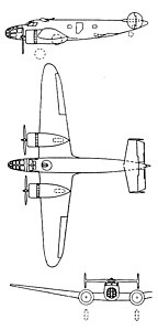 Aero A.300 3-view L'Aerophile februarie 1939.jpg