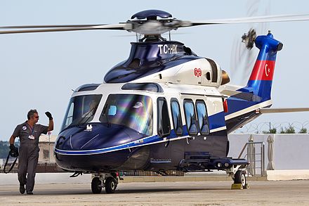 A corporate transport AW139