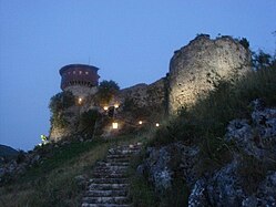 Le château de Petrelë, près de Tirana, Albanie.