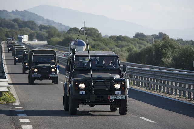 Convoy transfer of the Albanian Army