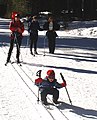 Cross-country skiing near Badger Pass