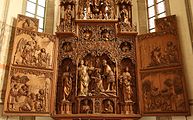 English: Altar in Stadtkirche Besigheim, Germany