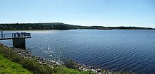 Blick über den Großen Galgenteich zum Kahleberg