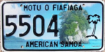 Amerikanisch-Samoa Kennzeichen 2011 5504.png