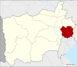 District de Damnoen Saduak - Carte