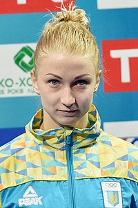 Анастасія Недобіга на Чемпіонаті Європи зі стрибків у воду 2017