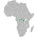 Range of Anthonotha acuminata