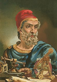 Archimedes - ancient influential inventor and scientist; spearheaded insights into mathematical calculus Archimede Luis Figuier.jpg