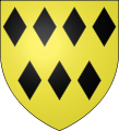 Armoiries de la famille de Birsdorf (ou Bondorf, Bellain).