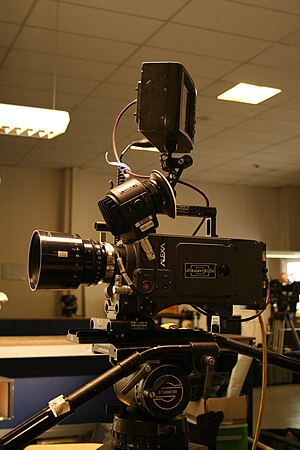 A photograph of an Arri Alexa digital motion picture camera system