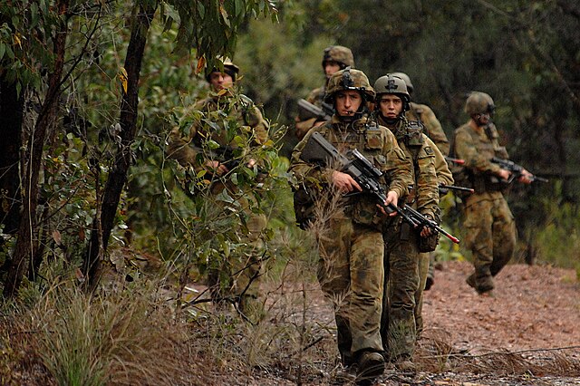 2 RAR soldiers during Exercise Talisman Sabre in 2007