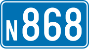 Miniatuur voor N868 (België)