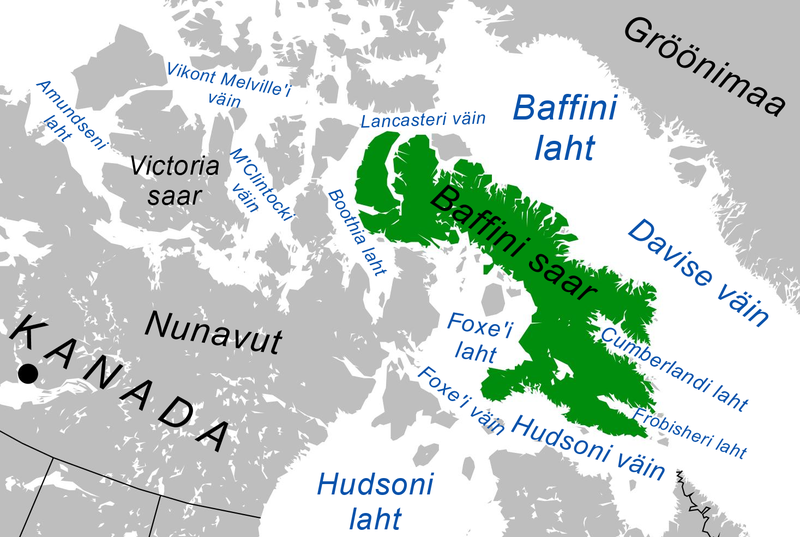 Где баффинова земля на карте