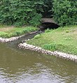 Mündung des Kleinflusses Bastau in die Weser bei Minden (Westf.)