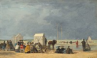 L'heure du bain à Deauville (1865)