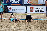 Deutsch: Beachhandball Europameisterschaften 2019 (Beach handball Euro); Tag 6: 7. Juli 2019 – Männerfinale, Dänemark-Norwegen 2:0 (25:18, 19:16) English: Beach handball Euro; Day 6: 7 July 2019 – Men's Final – Denmark-Norway 2:0 (25:18, 19:16)