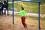 Deutsch: Beachhandball bei den Olympischen Jugendspielen 2018; Tag 6, 12. Oktober 2018; Mädchen, Platzierungsrundenspiel – Russland-Venezuela 2:0 English: Beach handball at the 2018 Summer Youth Olympics at 12 October 2018 – Girl's Consolation Round – Russland-Venezuela 2:0