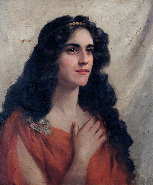 File:Beatrice Offor - Portrait of an woman in red.jpg