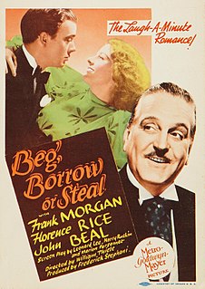 <i>Beg, Borrow or Steal</i> 1937 film by Wilhelm Thiele
