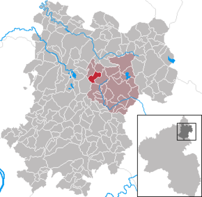 Poziția Bellingen pe harta districtului Westerwaldkreis
