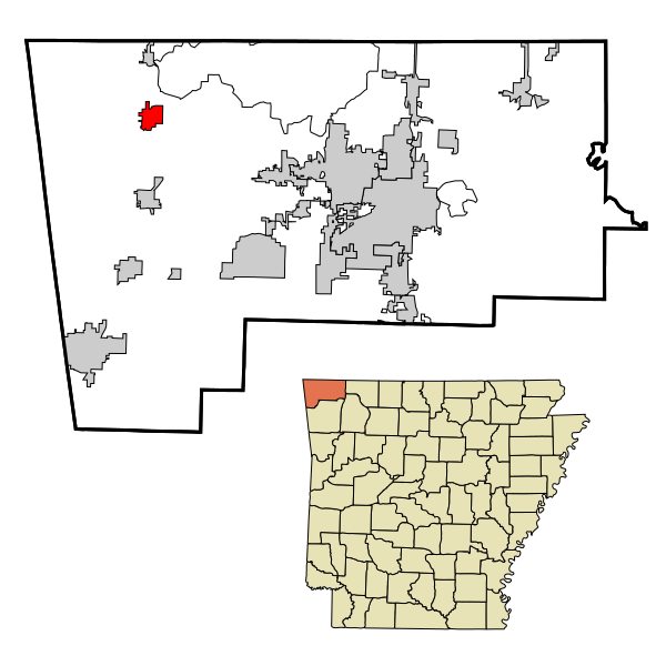 File:Benton County Arkansas Incorporated and Unincorporated areas Gravette Highlighted.svg