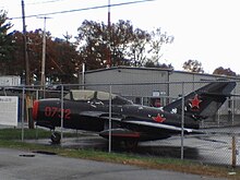 MiG-15UTI on informal display.