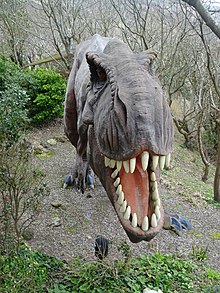 the giant animated T-Rex at restricted area 5 blackgang chine Bigmouthstrikesagain.jpg