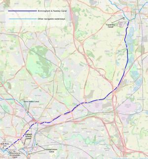 300px birmingham %26 fazeley canal map
