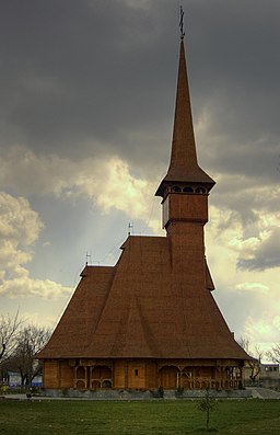 Ortodox kyrka i Maramureșstil.