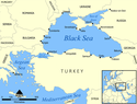 Location map of Black Sea.