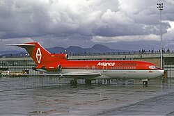 מטוס של חברת אוויאנקה מסוג בואינג 727-100, דומה לזה שהתפוצץ