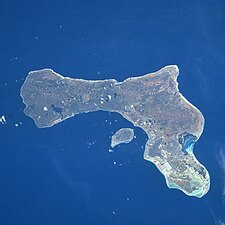 letecký snímek ostrova